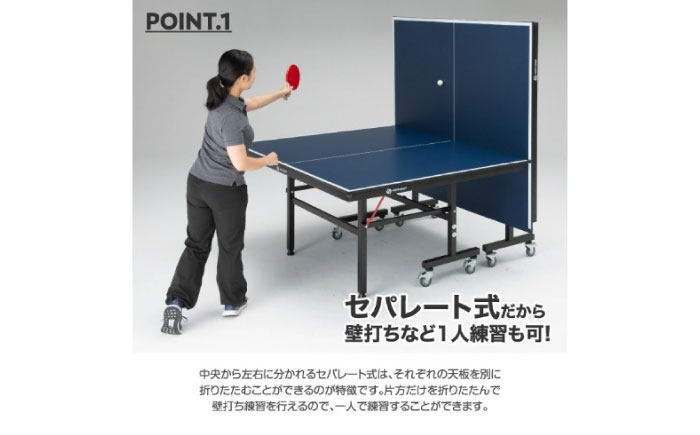 VISIONPEAKS　卓球台（国際規格サイズ）セパレート式18mm 【配送不可地域：北海道・沖縄・離島】 岐阜市 / ヒマラヤ [ANIN018]