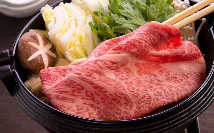 飛騨牛ロース・肩ロース すきやき・しゃぶしゃぶ用 400g 等級お任せ 化粧箱入り 国産 和牛 岐阜県 岐阜市 / だるまミート [ANBE021]