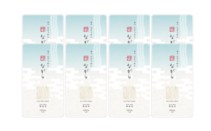 【グルテンフリー】 細くてもしっかりコシ！ 米粉生そうめん 8袋セット グルテンフリー そうめん 米粉 岐阜市 / 小林生麺 [ANGM011]