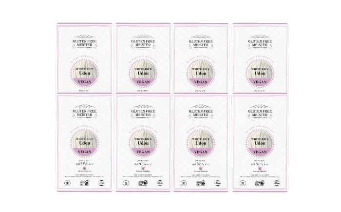 【グルテンフリー】 力強いコシを楽しむ！ 米粉うどん 8袋セット うどん グルテンフリー 米粉 岐阜市 / 小林生麺 [ANGM012]