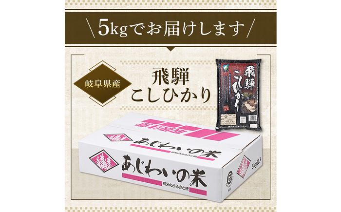 【R7年産】岐阜県産米 飛騨こしひかり5kg　岐阜市 / イオンリテール [ANHS002]