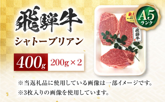 飛騨牛 A5等級 シャトーブリアンステーキ 200g×2枚 シャトー シャトーブリアン ステーキ 最高級 A5 和牛 ヒレ フィレ 希少部位 牛肉 お肉 高級 贈答ギフト 岐阜市 / 肉の松久 [ANIP020]