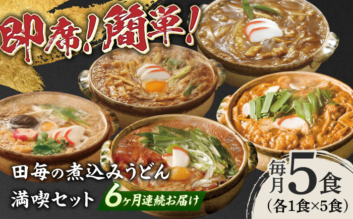 【6回定期便】岐阜の味 田毎の煮込みうどん満喫セット 即席 カンタン 麺　岐阜市 / ラボレムス [ANFP015]