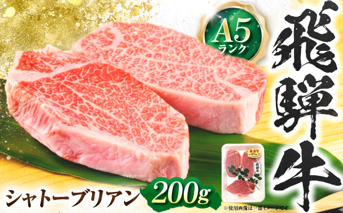 飛騨牛 A5等級 シャトーブリアンステーキ 200g×1枚 シャトー シャトーブリアン ステーキ 最高級 A5 和牛 ヒレ フィレ 希少部位 牛肉 お肉 高級 贈答ギフト 岐阜市 / 肉の松久 [ANIP019]