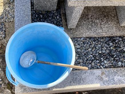 ふるさとのお墓のお掃除、献花サービス