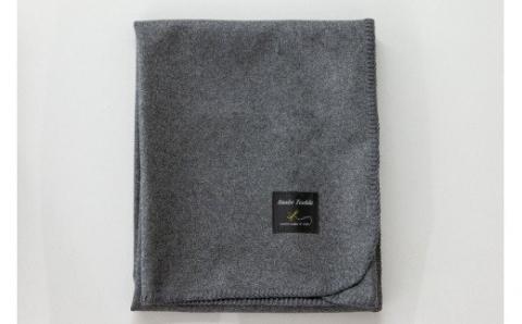 高級ラムウールブランケット　グレー グレー
