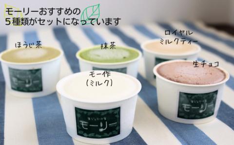 【生ジェラート家　モーリー】素材にこだわったジェラート５種類　各２個
