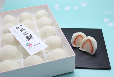 ＼冬季限定／ いちご大福 いちご餅 15個入 苺大福 苺 いちご イチゴ大福 もち 餅 お餅 和菓子 冬限定 限定 旬 スイーツ デザート 白あん あんこ プレゼント ギフト 贈り物 贈答 ご褒美 冬スイーツ 郭町 金蝶園総本家 岐阜県 大垣市