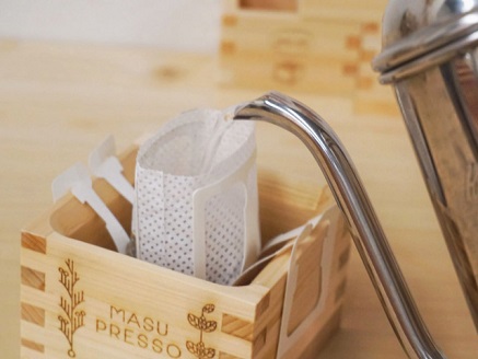 MASUPRESSO～枡で飲むヒノキ香るコーヒー～