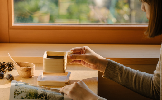 枡のカップ＆ソーサー