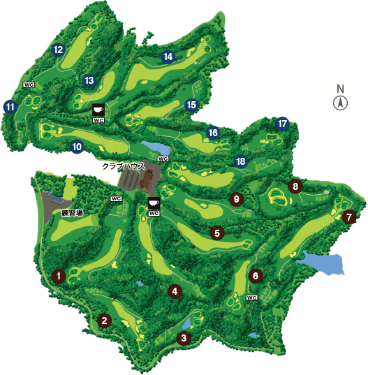 ゴルフ場プレー券（土日祝1名・昼食付）[養老カントリークラブ]