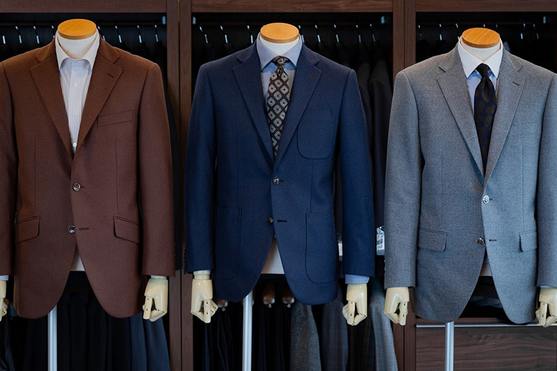 オーダージャケット 仕立券 名品「カレッヂフラノ」国内縫製