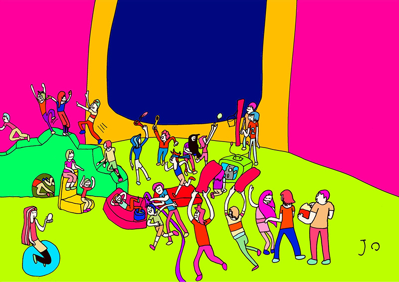 絵画『あそびごころ』大サイズ