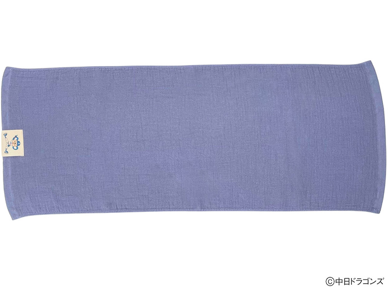 【中日ドラゴンズとのコラボアイテム】のこり染×ドアラフェイスタオル　ブルーベリー