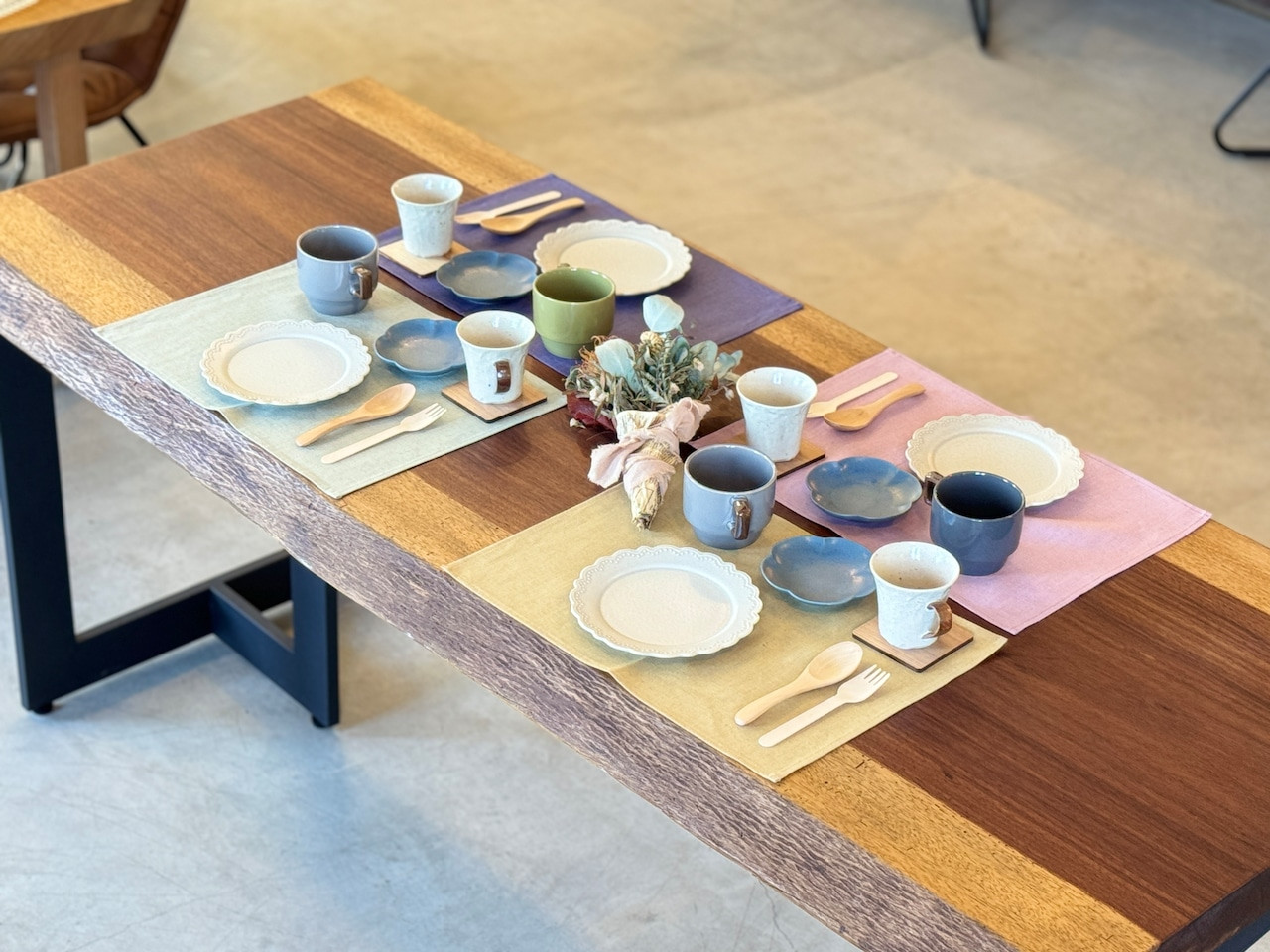 【のこり染】ランチョンマット　くり