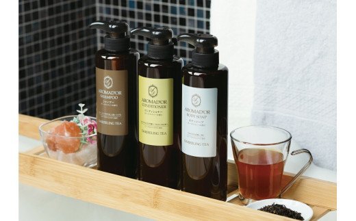 「アロマドール」シリーズ　シャンプー・コンディショナー・ボディーソープ3点セット＜各500ml＞