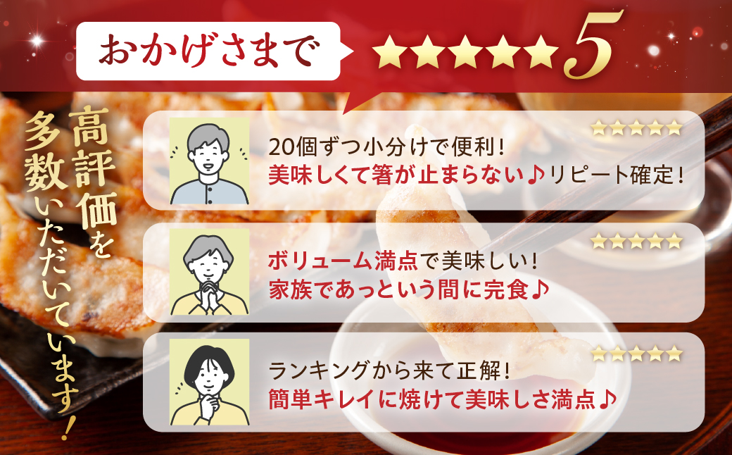 生餃子専門店「新家」の生餃子　創作ぎょうざ 5種類 食べくらべセット