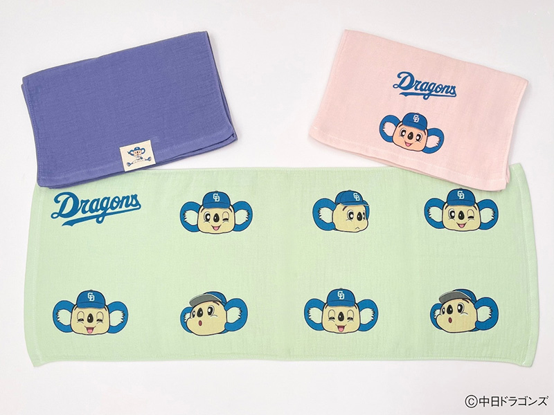 【中日ドラゴンズとのコラボアイテム】のこり染×ドアラフェイスタオル　さくら