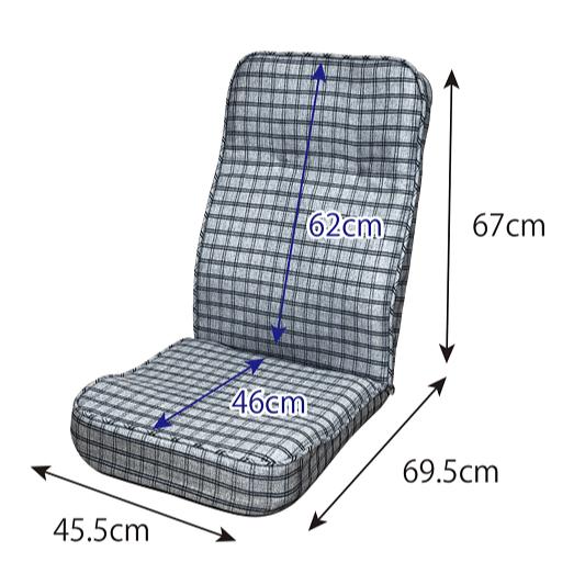 ≪選べるカラー≫ハイバック座椅子 ブラウン