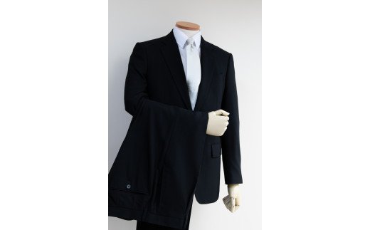 オーダースーツ 仕立券 礼服・ブラックフォーマル（オールシーズンorサマーウール）高級服地＜SUITOWOOL＞使用