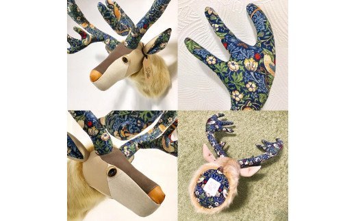 動物のインテリア【アニマルトロフィー】Reindeer トナカイ（Mサイズ　完成品）
