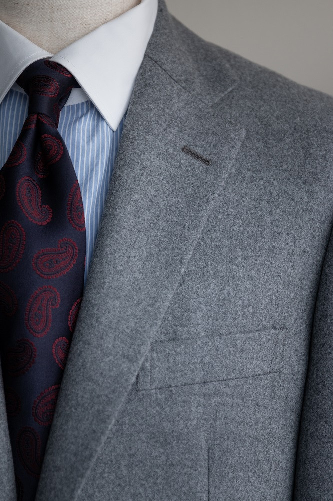 オーダージャケット 仕立券 名品「カレッヂフラノ」国内縫製