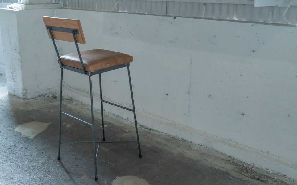 SK COUNTER CHAIR -本革- ブラウン 椅子 ブラウン
