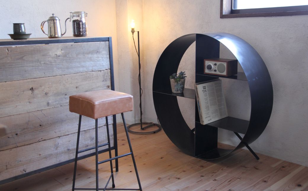 鉄製 ラック 丸型 MARU RACK -1000-