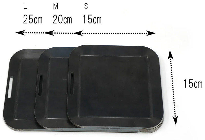 【Hot Camp】 ソロキャンプレート 3枚セット(S・M・Lサイズ　各1枚)