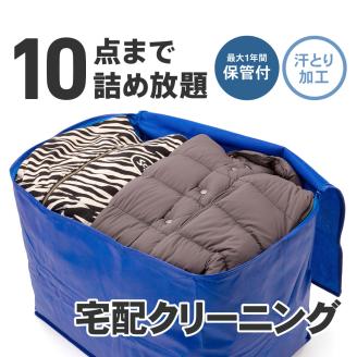 【最大1年間保管付！】衣類クリーニング(10点)
