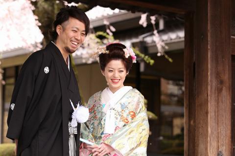 むすびの和婚　色打掛　大垣名所撮影プラン