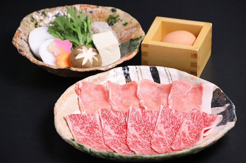 肉匠一鉄 飛騨牛＆美濃ヘルシーポーク すき焼きランチコース　お一人様 お食事券【予約制】