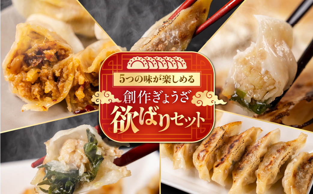 生餃子専門店「新家」の生餃子　創作ぎょうざ 5種類 食べくらべセット