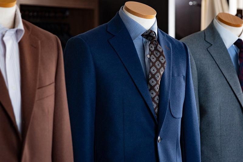 オーダージャケット 仕立券 名品「カレッヂフラノ」国内縫製