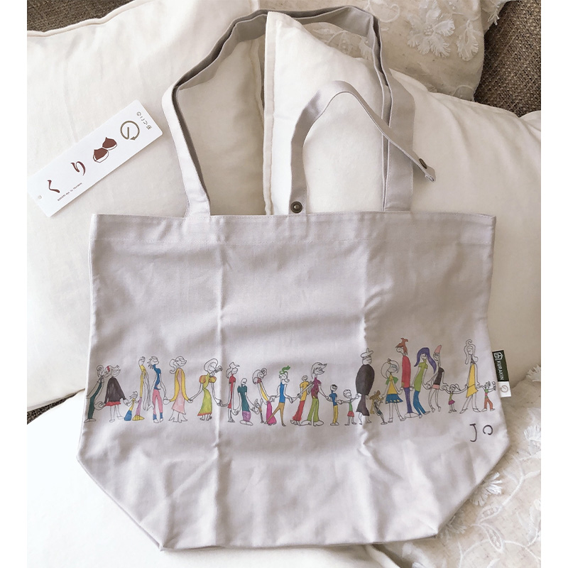 のこり染め　エコバック（Jo's worldコラボ）　くり