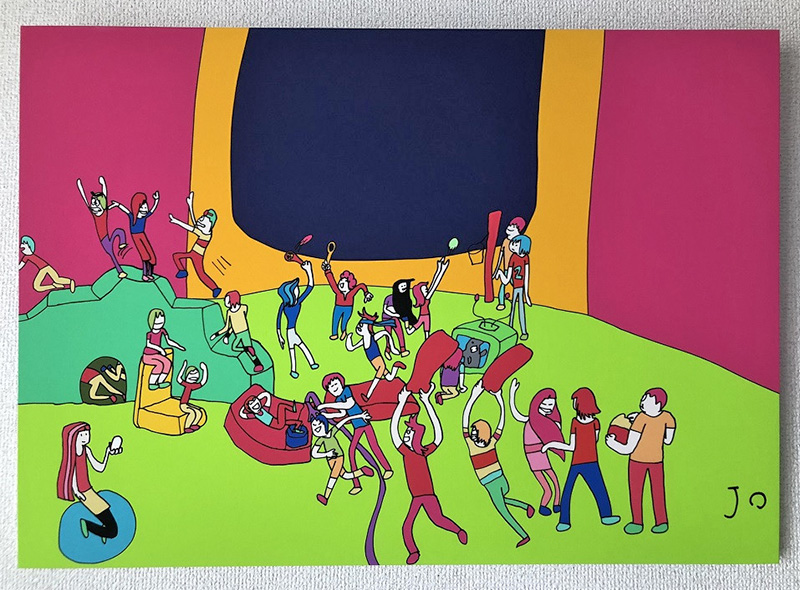 絵画『あそびごころ』大サイズ