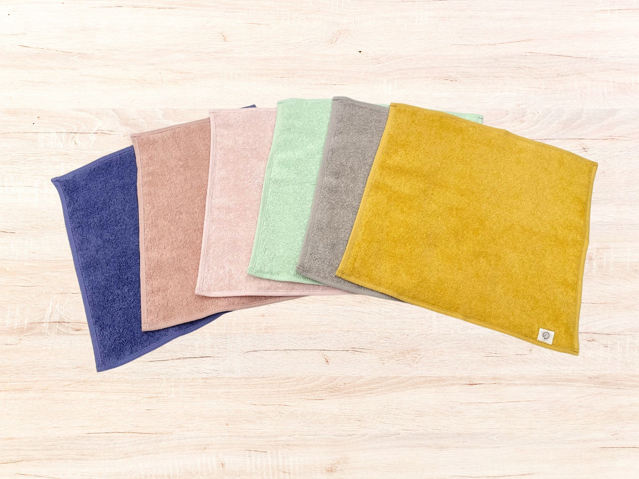 【のこり染】ミニタオル　あずき