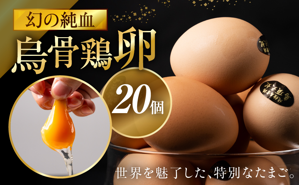 ＼最高級たまご／烏骨鶏卵 モールド 20個セット 20個