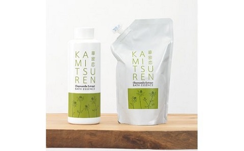 華密恋 カミツレエキス 100％ 薬用 入浴剤 400ml 詰替え350ml カミツレン かみつれん カミツレ カモミール 薬用入浴剤 乾燥肌 敏感肌 保湿 国産 赤ちゃんOK 化学成分不使用 天然由来 アトピー肌 乾燥対策 肌荒れ バスタイム SouGo カミツレ研究所 岐阜県 大垣市