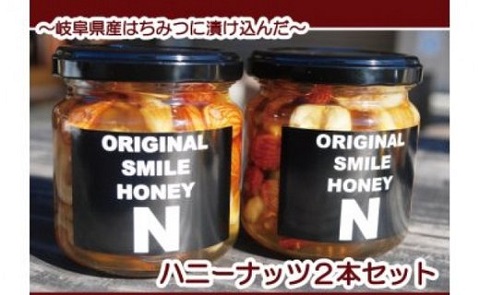 ～岐阜県産はちみつ三昧セット～岐阜県産ハニーナッツ200ｇ×２本セット
