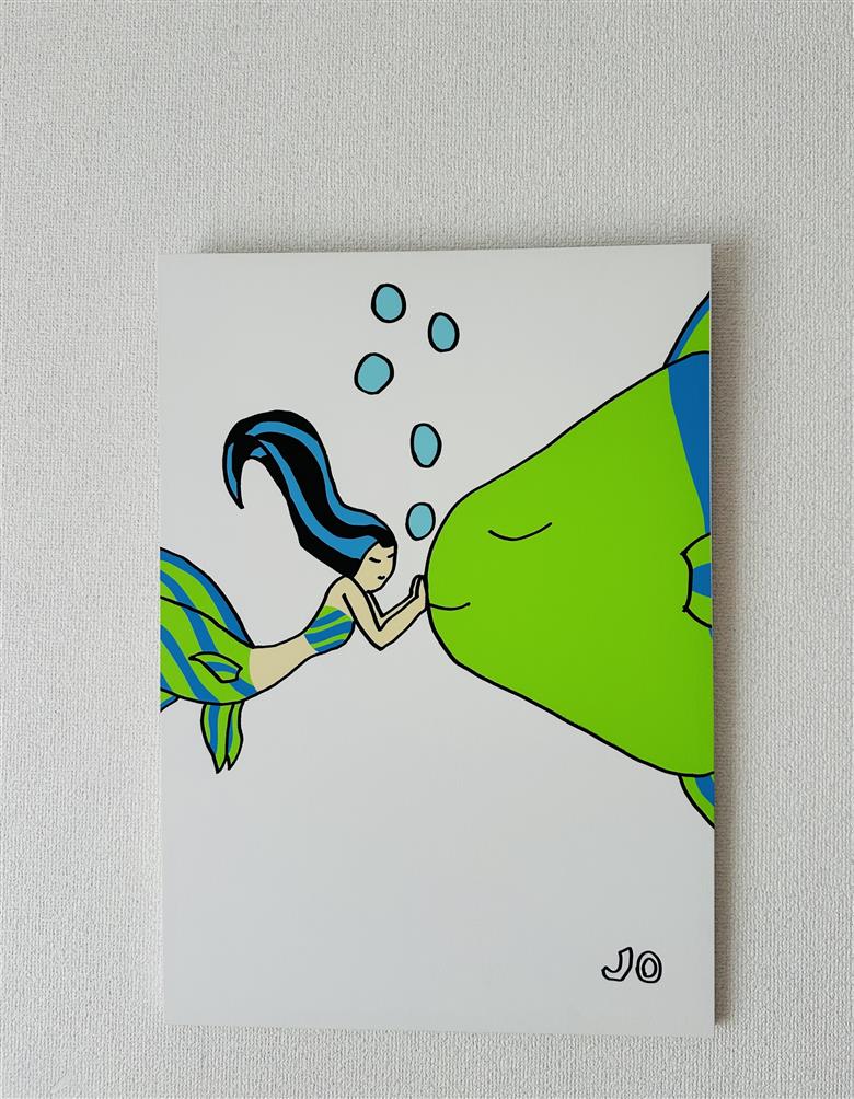 絵画『さかなとにんぎょ』