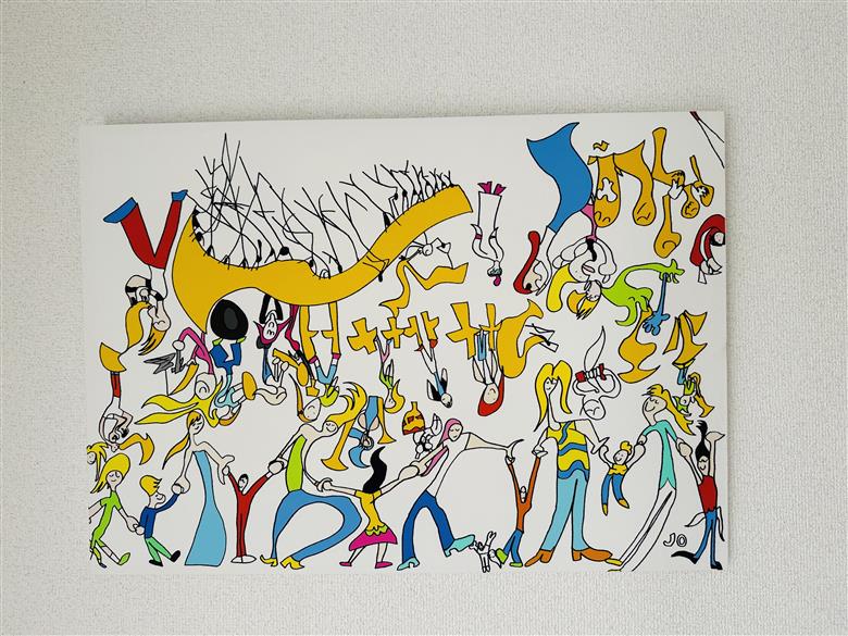 絵画『おんがくです』