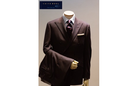 オーダースーツ 仕立券 高級服地＜SUITO WOOL＞使用 国内縫製