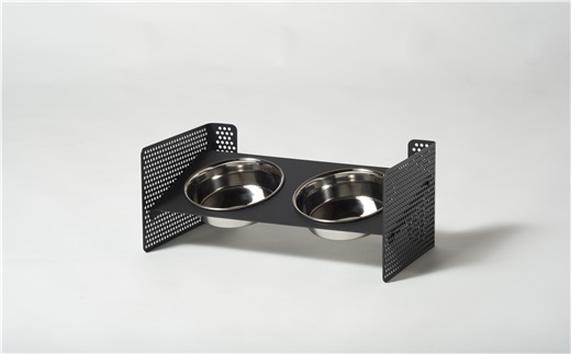 ＤＩＳＨ　ＳＴＡＮＤ（ペット用食器スタンド）【サイズ：Ｓ　カラー：サテンブラック】