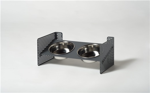 ＤＩＳＨ　ＳＴＡＮＤ（ペット用食器スタンド）【サイズ：Ｍ　カラー：サテングレー】