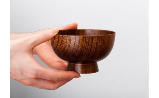 【オークヴィレッジ】無垢の木の器 椀 〔国産材 木製食器〕| ギフトラッピング対応 食器 器 ちゃわん 汁椀  雑貨 オークヴィレッジ AH066