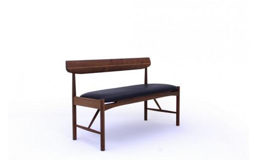 シズクルベンチ1200 WN／本革ブラックダイニングチェア 飛騨の家具 飛騨家具 木馬舎 AY039