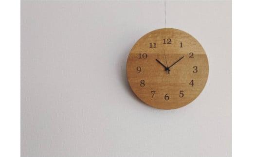 R15エッジクロック OAK時計 掛け時計 飛騨の家具 飛騨家具 木馬舎 AY044