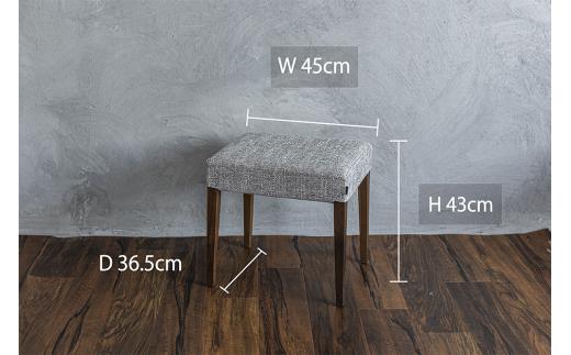 【shirakawa】 スツール ブラックウォールナット材 | 椅子 イス 天然木 シンプル リビング 玄関 寝室 家具 飛騨の家具 飛騨高山 匠館 BL017