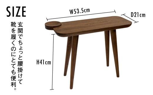 TaKuMi Craft ホールスツール 角型 ブラックウォールナット スツール いす 椅子 玄関いす チェア イス 木製 天然木  無垢材 木製 シンプル 軽量 日本製 飛騨高山 匠館 BL047